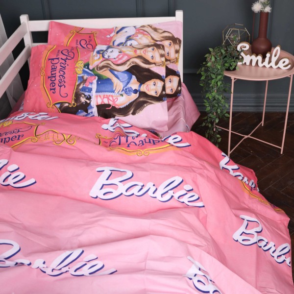 Фото - Комплект постельного белья MirSon 160х220 см 17-0863 Barbie Princess Ranforce Elite (2200011862675)