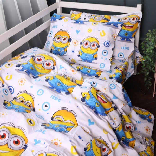 Фото - Комплект постельного белья MirSon 160х220 см Kids Time 17-0867 Happy Minions Бязь (2200012066256)