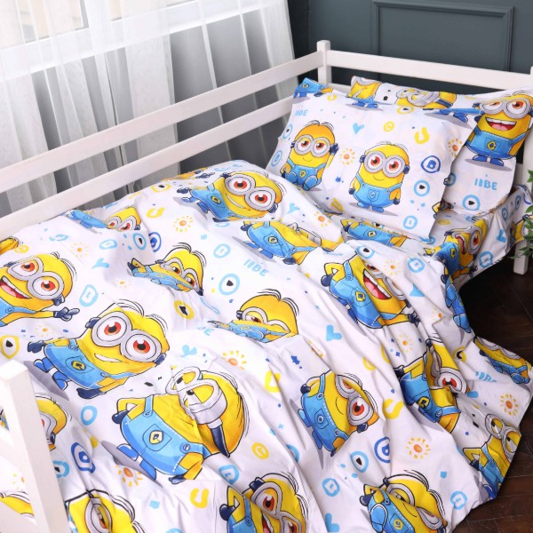 Фото - Комплект постельного белья MirSon 160х220 см Kids Time 17-0867 Happy Minions Бязь (2200012066256)