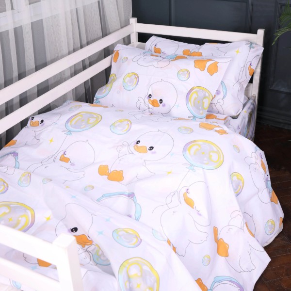 Фото - Комплект постельного белья MirSon Бязь Kids Time 17-0895 Baby Ducks white 2x160x220 см (2200012393208) Фото - Комплект постельного белья MirSon Бязь Kids Time 17-0895 Baby Ducks white 2x160x220 см (2200012393208)