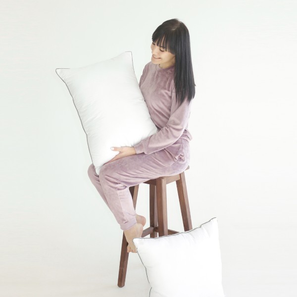 Фото - Подушка стандартна MirSon бавовняна 40х40 №2755 Royal Silver Cotton (2200005196786)