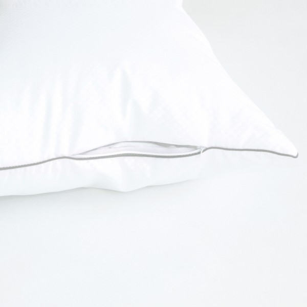 Фото - Подушка стандартна MirSon бавовняна 45х45 №2755 Royal Silver Cotton (2200005197059)