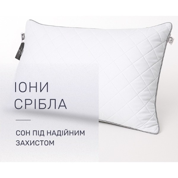 Фото - Подушка стандартна MirSon №2758 Royal Silver Memory 40х40 см (2200005196366)