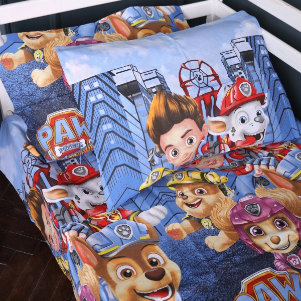 Фото - Простынь детская MirSon Бязь 17-0803 Paw Patrol Team 180x220 см (2200011446646)