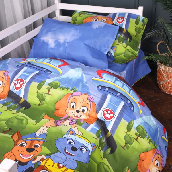 Фото - Комплект постельного белья MirSon King Size 220х240 см 17-0885 Paw Patrol Friends Бязь (2200012385401)