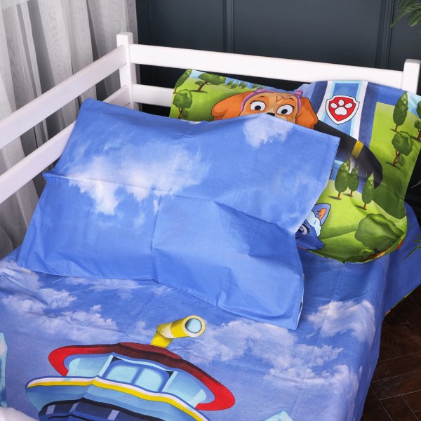 Фото - Комплект постельного белья MirSon King Size 220х240 см 17-0885 Paw Patrol Friends Бязь (2200012385401)