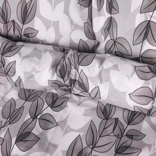 Фото - Комплект постільної білизни MirSon Ranforce Elite 17-0695 Silver Foliage 160х220 (2200010452969)