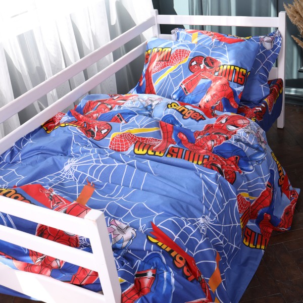 Фото - Простынь детская MirSon Бязь 17-0799 Hero Spider-Man 180x220 см (2200011443645)