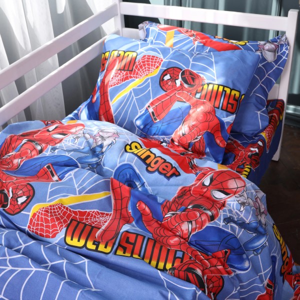Фото - Простынь детская MirSon Бязь Kids Time 17-0799 Hero Spider-Man 180x220 см (2200011443898)