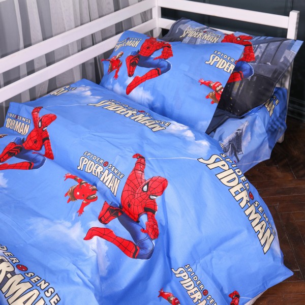 Фото - Комплект постільної білизни MirSon 175х210 см Kids Time 17-0891 Spider-Man City Wall Бязь (2200012390108) Фото - Комплект постільної білизни MirSon 175х210 см Kids Time 17-0891 Spider-Man City Wall Бязь (2200012390108)