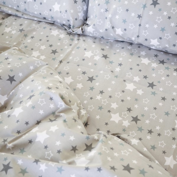 Фото - Комплект постельного белья MirSon King Size 220х240 см 17-0660 Gray Sky Бязь (2200009620379)