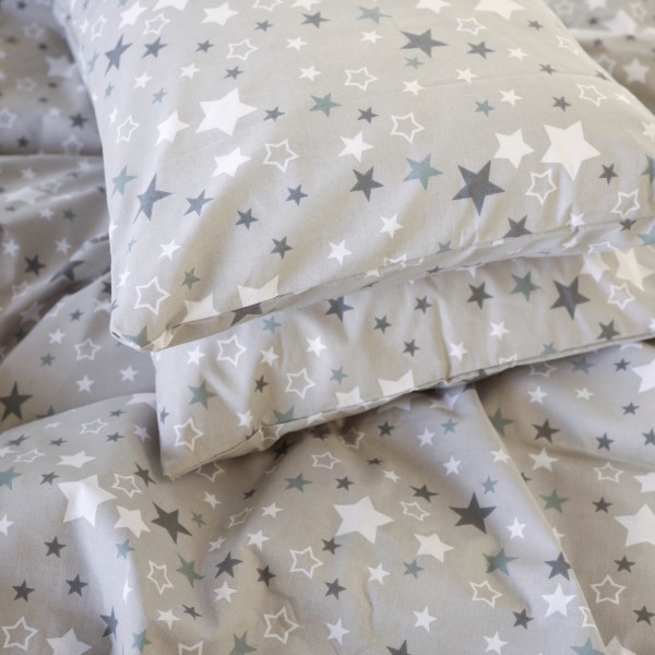 Фото - Комплект постельного белья MirSon King Size 220х240 см 17-0660 Gray Sky Бязь (2200009620379)