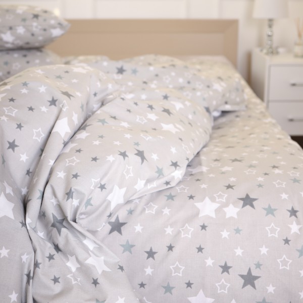 Фото - Комплект постельного белья MirSon King Size 220х240 см 17-0660 Gray Sky Ranforce Elite (2200009620638)