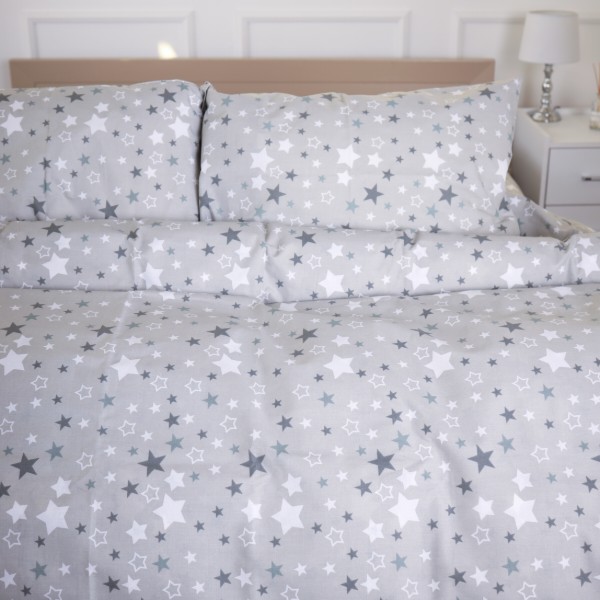 Фото - Комплект постельного белья MirSon King Size 220х240 см 17-0660 Gray Sky Ranforce Elite (2200009620638)