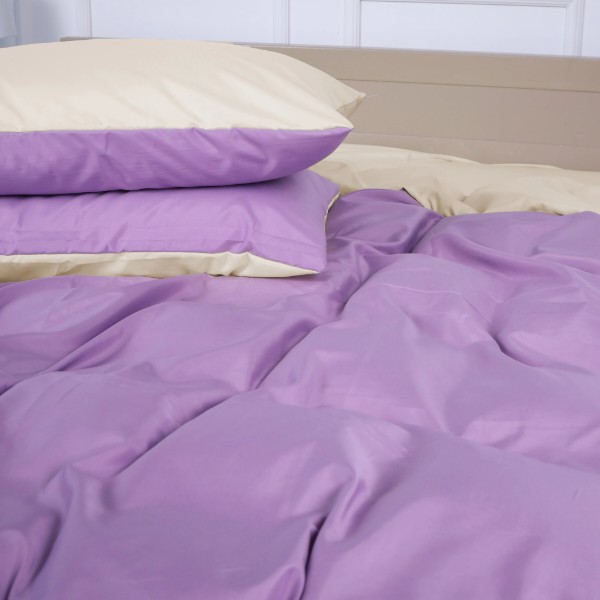 Фото - Комплект постільної білизни MirSon Margolles (12-0712 + 16-3310) Mikrosatin Premium Двусторонній 2x160x220 см (2200007245345)