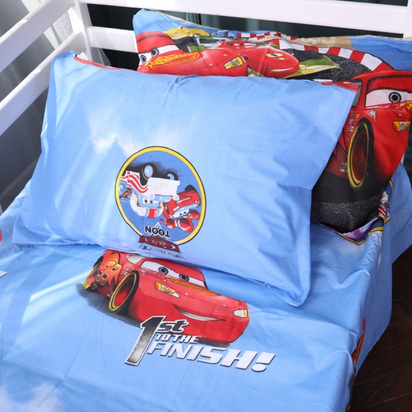 Фото - Простынь детская MirSon Бязь 17-0798 McQueen Cars 180x220 см (2200011442891)