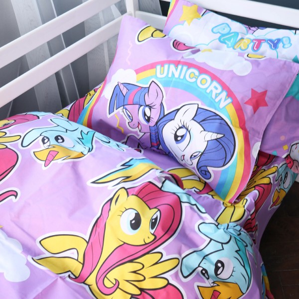 Фото - Простынь детская MirSon Бязь 17-0793 My Little Pony 180x220 см (2200011427645)