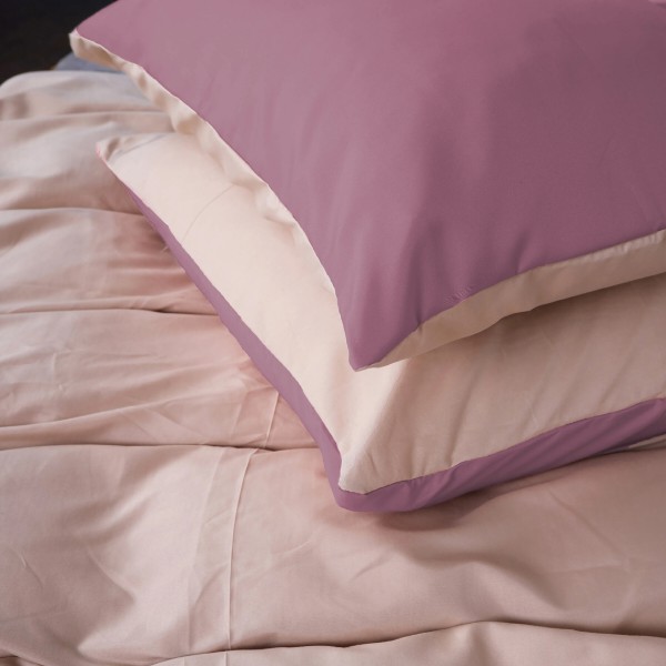 Фото - Комплект постільної білизни MirSon Nazaret (17-1608 +15-1214) Mikrosatin Premium Двусторонній 2x160x220 см (2200007245949)
