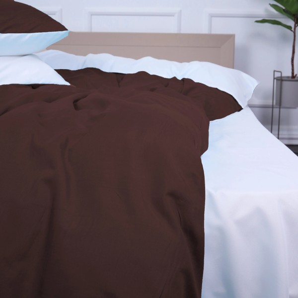 Фото - Комплект постільної білизни MirSon Oliana (18-0000 + 19-1230) Mikrosatin Premium Двусторонній 2x160x220 см (2200007246540)