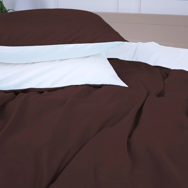 Фото - Комплект постільної білизни MirSon Oliana (18-0000 + 19-1230) Mikrosatin Premium Двусторонній 2x160x220 см (2200007246540)