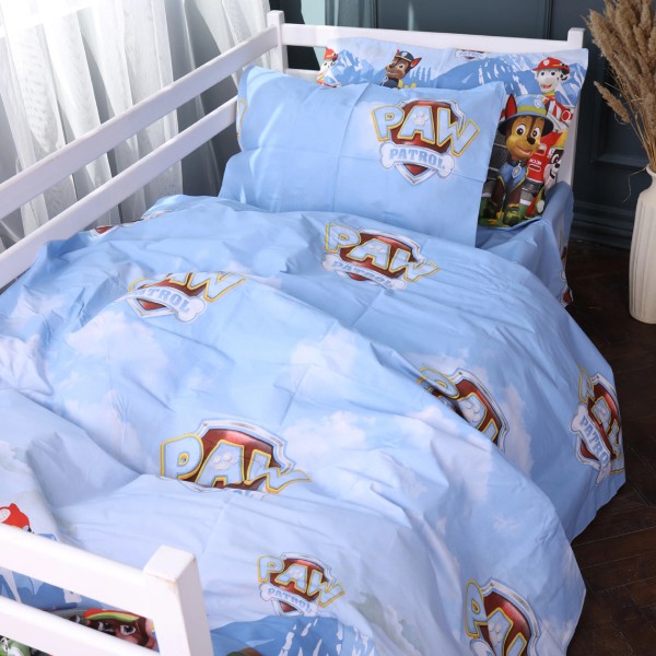 Фото - Простынь детская MirSon Бязь 17-0800 Paw Patrol Adventure 180x220 см (2200011444390)