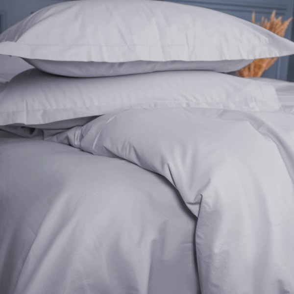 Фото - Комплект постельного белья MirSon Poplin Line 054 Light Gray 160 x 220 см (2200006278788)