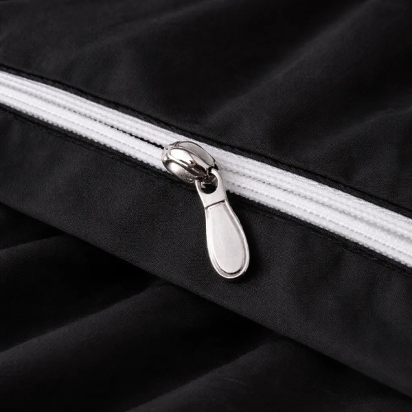 Фото - Комплект постільної білизни MirSon Poplin Line 099 Black 160 x 220 см (2200006279785)