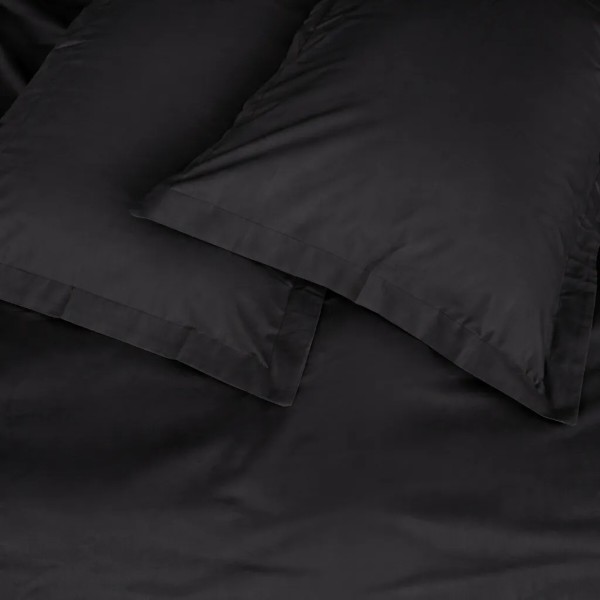 Фото - Комплект постільної білизни MirSon Poplin Line 099 Black 160 x 220 см (2200006279785)