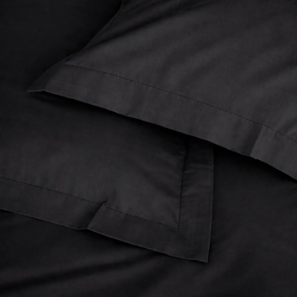 Фото - Комплект постільної білизни MirSon Poplin Line 099 Black 160 x 220 см (2200006279785)