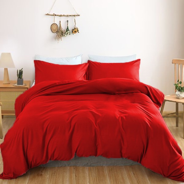 Фото - Комплект постельного белья MirSon Satin Light Pro 10-007 Red 220х240 (2200010172218)