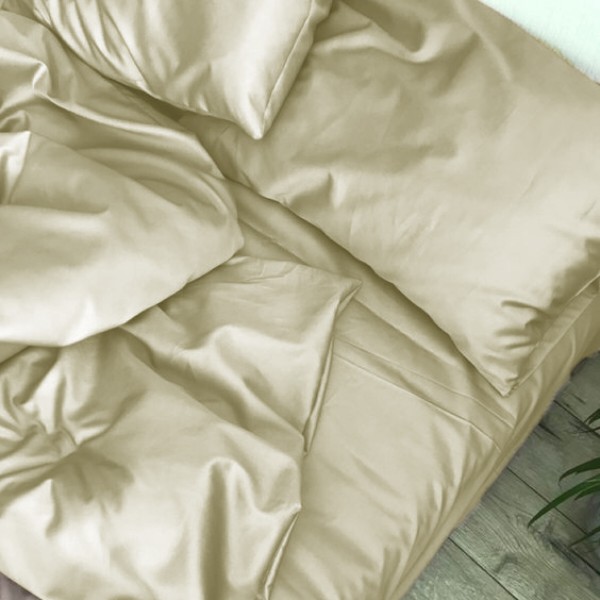 Фото - Комплект постельного белья MirSon Satin Light Pro 10-014 Soft yellow 220х240 (2200010175769)
