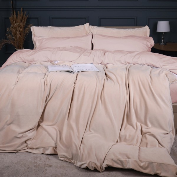 Фото - Простынь односпальная MirSon Winter Frost 28-0004 Cream Velvet 70x190 см (2200007102167)