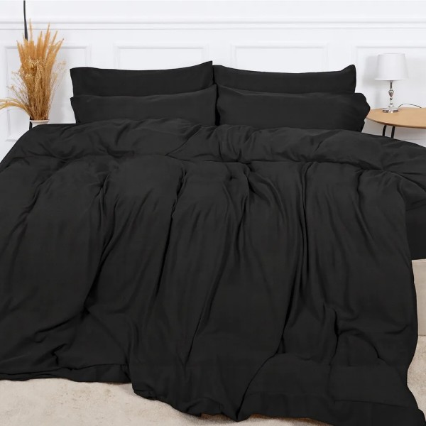 Фото - Простирадло односпальне MirSon Winter Frost 28-0007 Black Velvet 60x120 см (2200007102280)