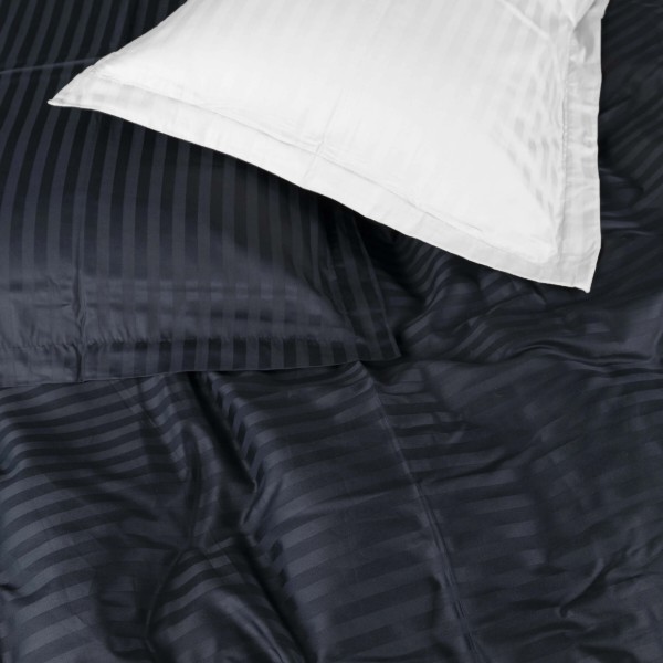 Фото - Комплект постельного белья MirSon Satin Stripe 30-0021 +30-0001 Atanelly 160х220 см (2200005267479)