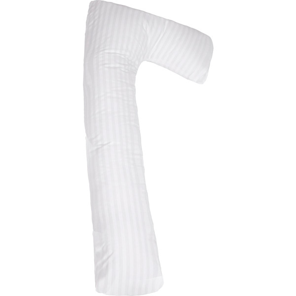 Фото - Подушка для майбутніх мам MirSon Г-подібна №5003 Color Line 17-0605 Stripe White 140x40x20 см (2200010969542)