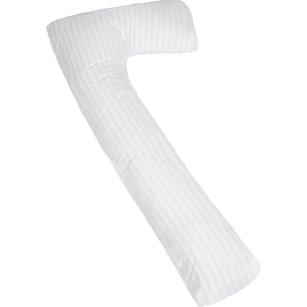 Фото - Подушка для майбутніх мам MirSon Г-подібна №5003 Color Line 17-0605 Stripe White 140x40x20 см (2200010969542)