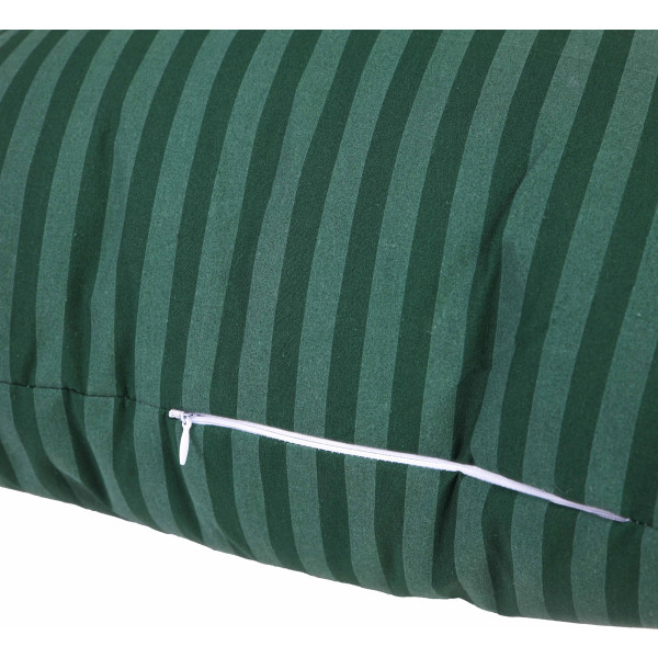 Фото - Подушка стандартная MirSon №0104 Сolor Fun Line 17-0612 Stripe Emerald Хлопок 50х70 (2200010864113)