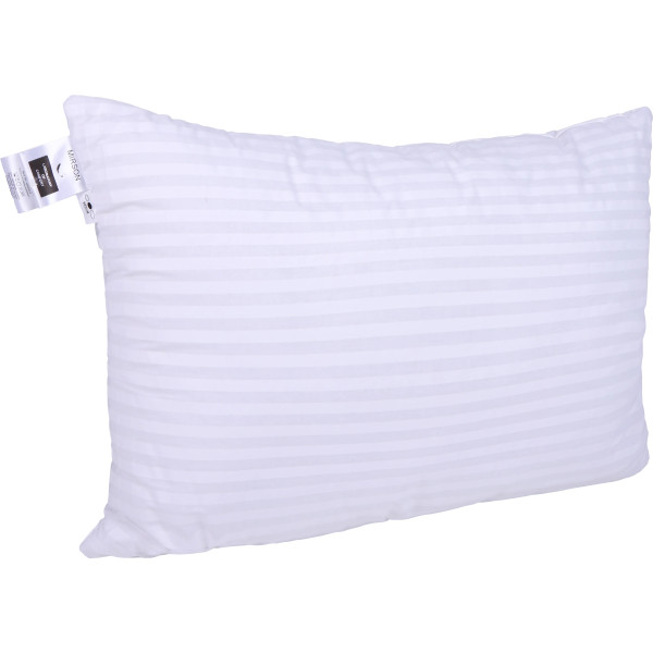 Фото - Подушка стандартна MirSon №0122 Сolor Fun Line 17-0605 Stripe White Бавовна 50х70 (2200010864212)