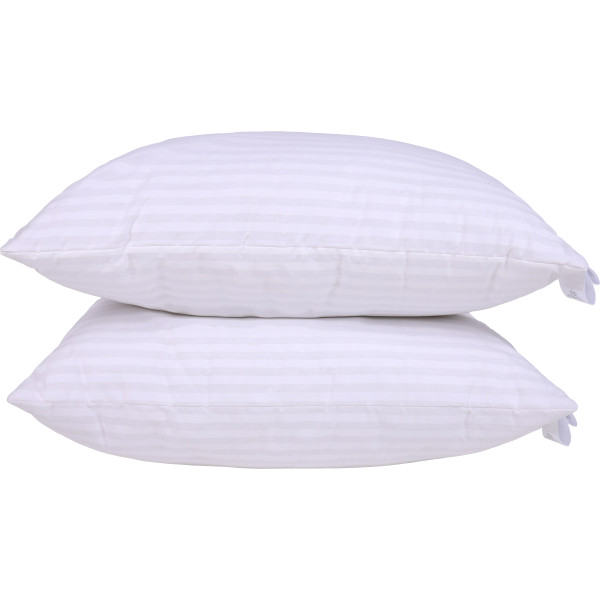 Фото - Подушка стандартна MirSon №0122 Сolor Fun Line 17-0605 Stripe White Бавовна 50х70 (2200010864212)