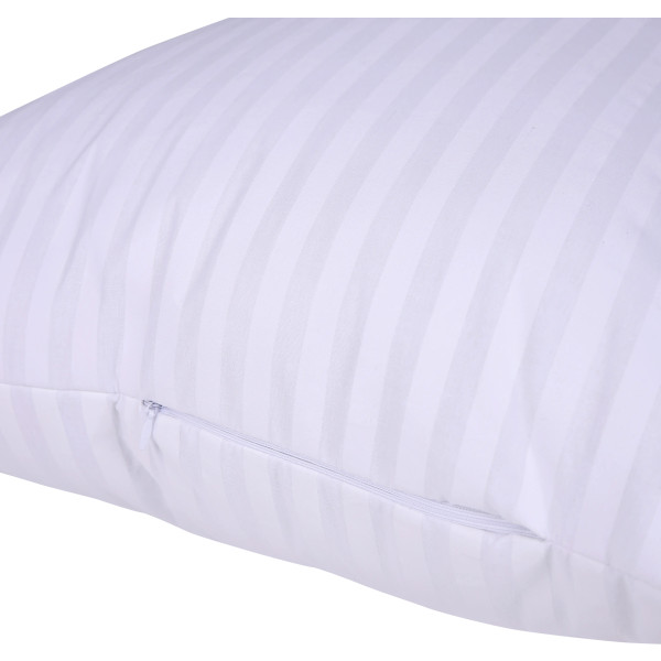 Фото - Подушка стандартна MirSon №0122 Сolor Fun Line 17-0605 Stripe White Бавовна 50х70 (2200010864212)