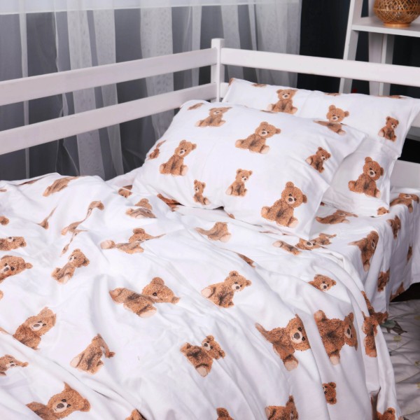 Фото - Комплект постільної білизни MirSon 143x210 см 017 Teddy Фланель (2200009655548)
