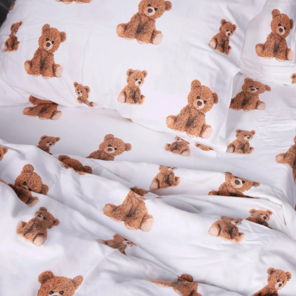Фото - Комплект постільної білизни MirSon 143x210 см 017 Teddy Фланель (2200009655548)