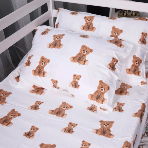 Фото - Комплект постільної білизни MirSon 143x210 см 017 Teddy Фланель (2200009655548)