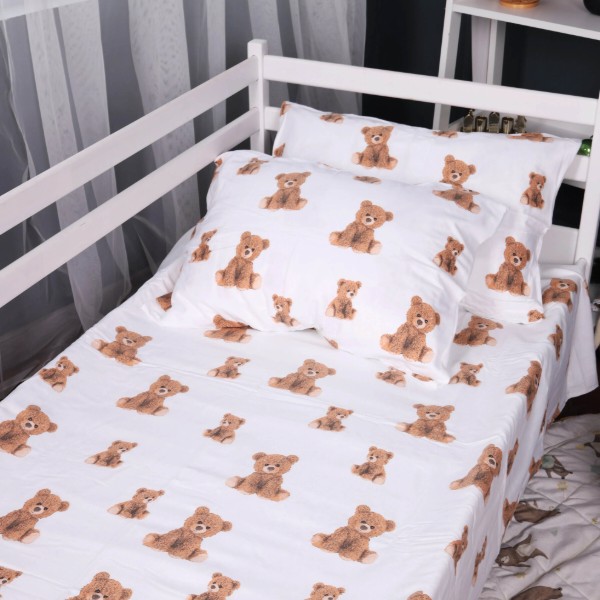 Фото - Комплект постільної білизни MirSon 143x210 см 017 Teddy Фланель (2200009655548)