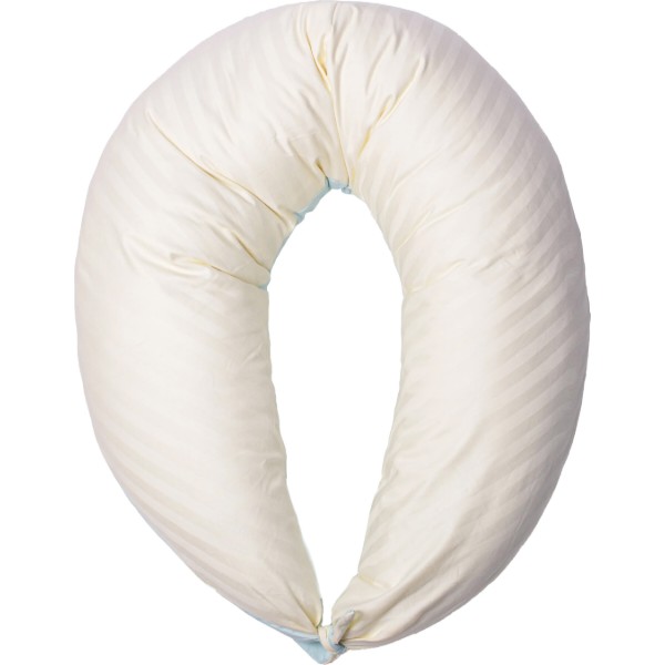 Фото - Подушка для кормления MirSon №10160 Satin Stripe 30-0014 + 30-0002 Fleshly (2200007216291)