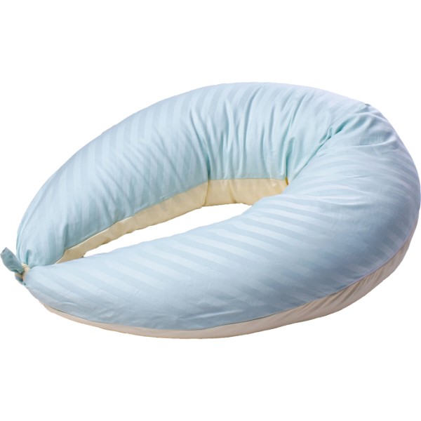 Фото - Подушка для кормления MirSon №10160 Satin Stripe 30-0014 + 30-0002 Fleshly (2200007216291)