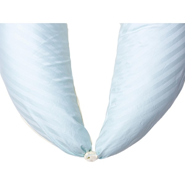 Фото - Подушка для кормления MirSon №10160 Satin Stripe 30-0014 + 30-0002 Fleshly (2200007216291)