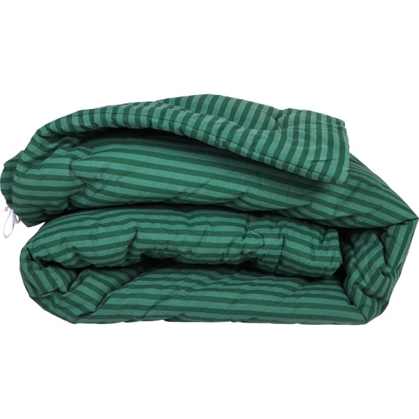 Фото - Одеяло демисезонное двуспальное евро MirSon антиаллергенное №122 Сolor Fun Line 17-0612 Stripe Emerald Thinsulate 200х220 + нав. 2 шт. (2200010852394)
