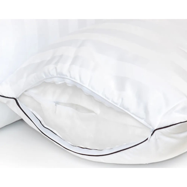 Фото - Подушка стандартна MirSon вовняна Hand Made Royal Pearl Premium вовна 926 висока 40x60 (2200000556868)