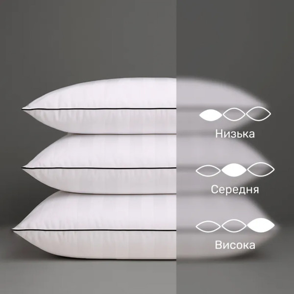 Фото - Подушка стандартна MirSon вовняна Hand Made Royal Pearl Premium вовна 926 висока 40x60 (2200000556868)